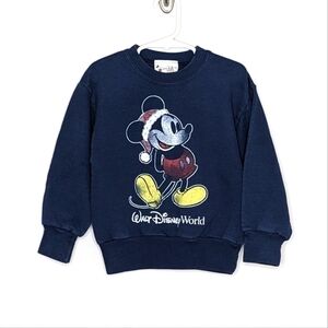 Disney Walt Disney World Santa Mickey Christmas Sweatshirt XS